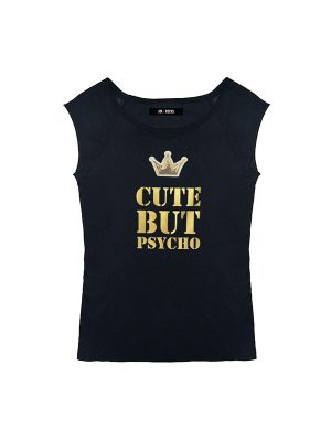 camiseta-cutebutpsycho-ranglan-oro-negra1